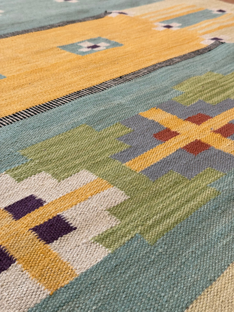 Scandinavian design Kilim rug by Emma Mellor