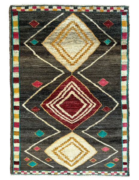 Nomadic Afghan Rug | 140cm x 95cm | Contemporary Rugs | Emma Mellor