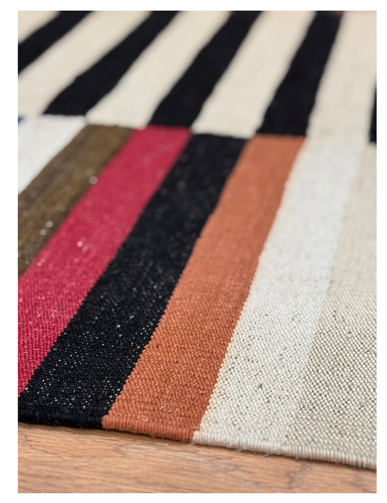 Bauhaus Rug | 154cm x 95cm | Contemporary Kilim | Emma Mellor Rugs