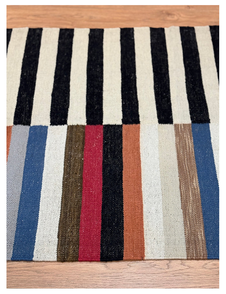 Bauhaus Rug | 154cm x 95cm | Contemporary Kilim | Emma Mellor Rugs