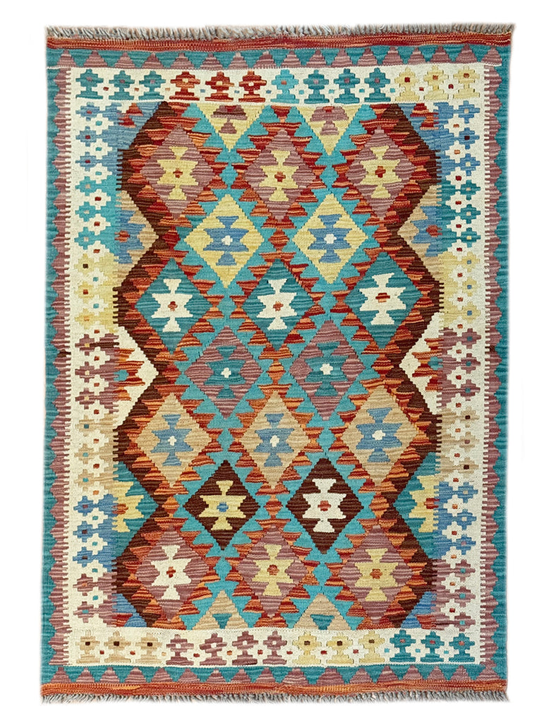 Kilim Rug | 143cm x 108cm | Chalk Kilim Rug | Emma Mellor Rugs London