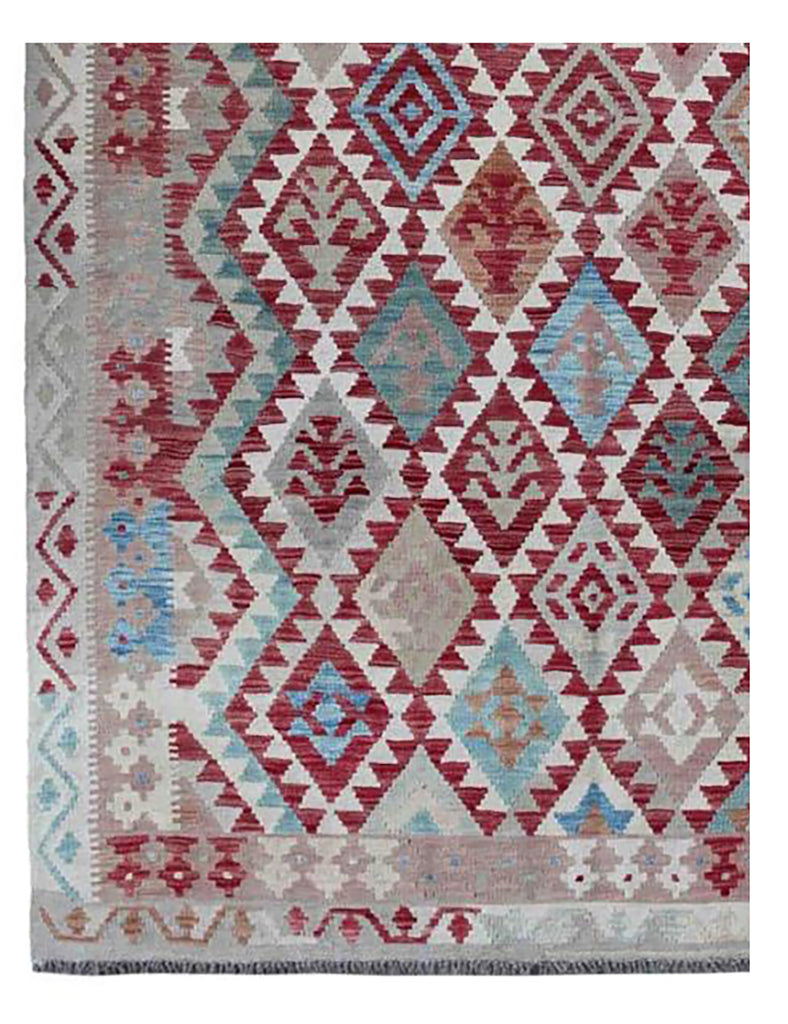 Kilim Rug | 235cm x 181cm | Chalk Kilim Rug | Emma Mellor Rugs London