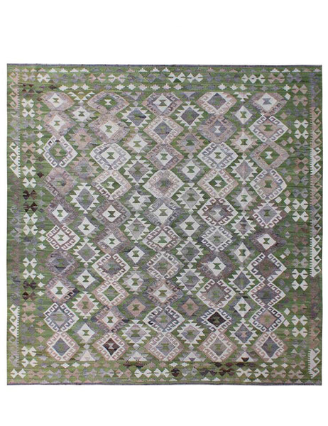 Chalk Kilim Rug | 280cm x 272cm | Kilims | Emma Mellor Handmade Rugs