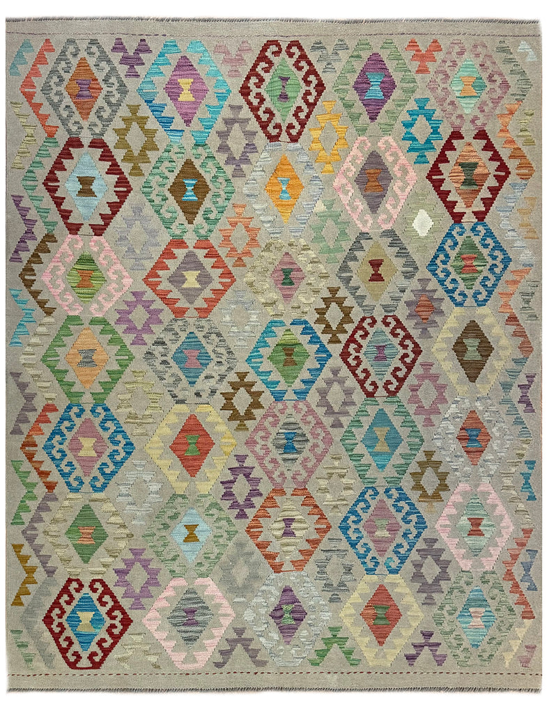 Kilim Rug | 235cm x 186cm | Chalk Kilim Rug | Emma Mellor Rugs London