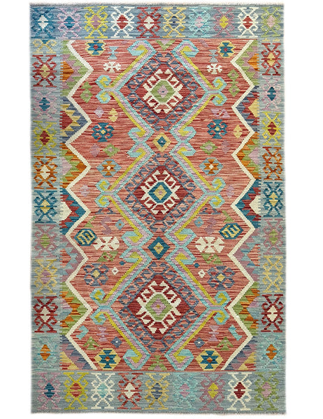 Kilim Rug | 191cm x 120cm | Chalk Kilim Rug | Emma Mellor Rugs London