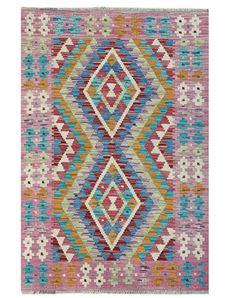 Kilim Rug | 125cm x 83cm | Chalk Kilim Rug | Emma Mellor Rugs London