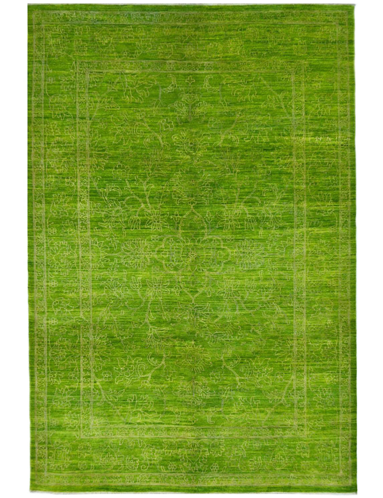 Green Goddess Rug | 290cm x 193cm | Rugs | Emma Mellor Handmade Rugs