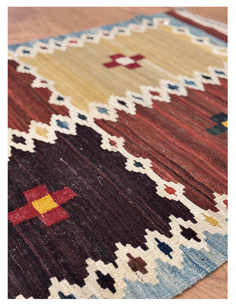 Scandinavian Kilim | 199cm x 86cm| Ingaborg Kilim | Emma Mellor Rugs