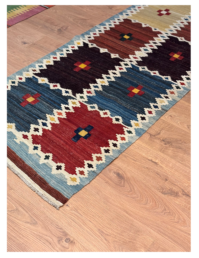 Scandinavian Kilim | 199cm x 86cm| Ingaborg Kilim | Emma Mellor Rugs