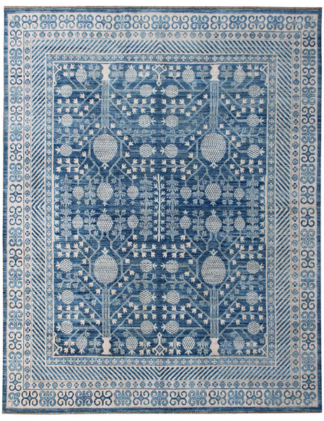 Blue Khotan Rug | 295cm x 252cm | Rugs | Emma Mellor Handmade Rugs