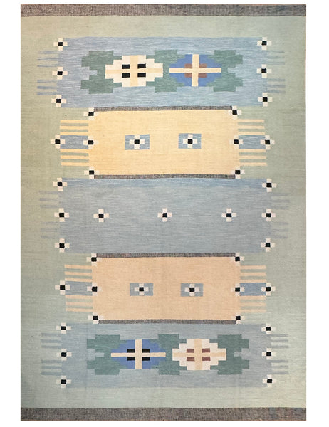 Scandinavian Kilim | 370cm x 246cm | Swedish Kilim Rugs | Emma Mellor