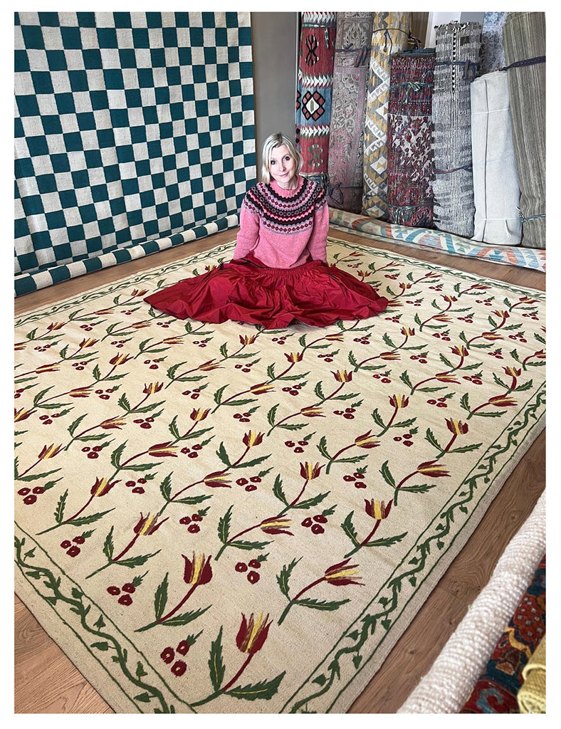 Tulip Suzani Rug from EMMA MELLOR